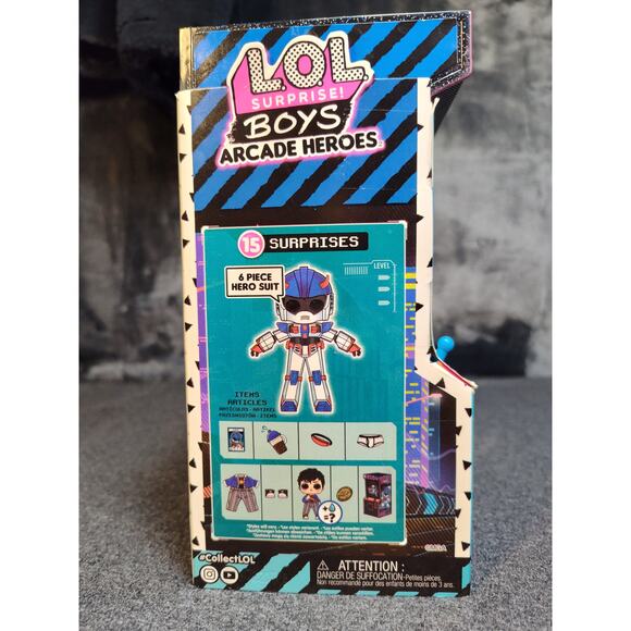 LOL Surprise Boys Arcade Heroes Action Figure Doll Random Assortment - Picture 4 of 5